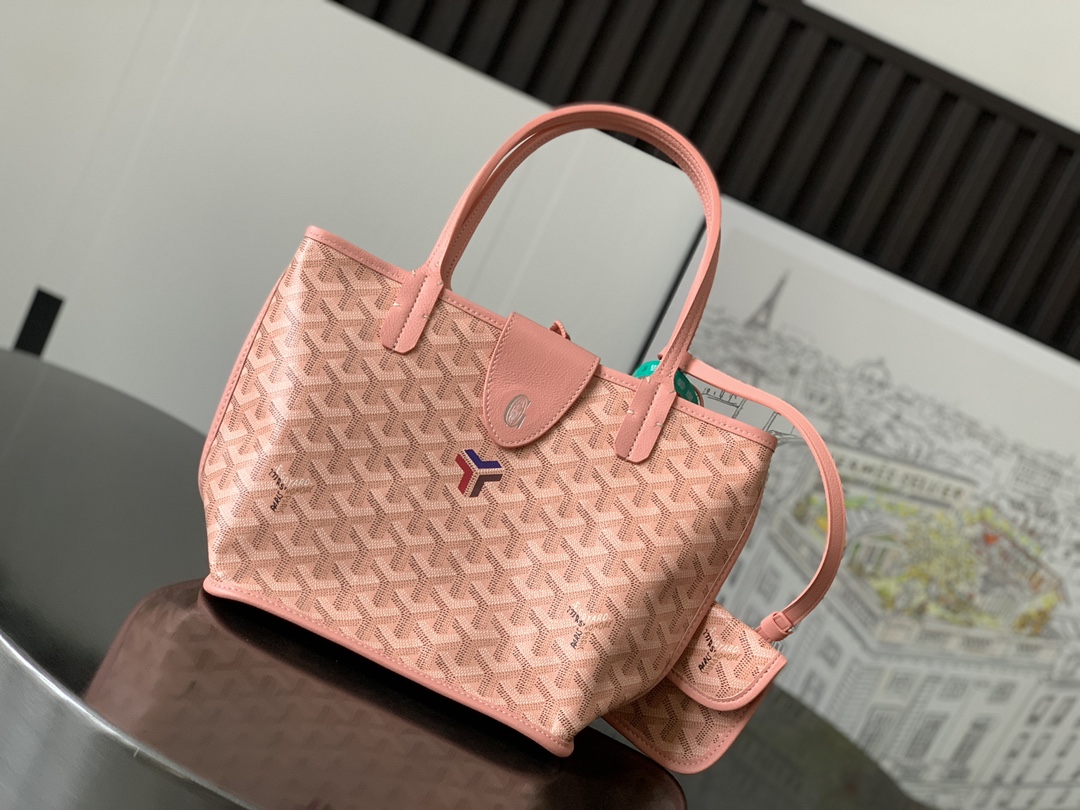 Anjou Mini Reversible Tote Bag In Pink